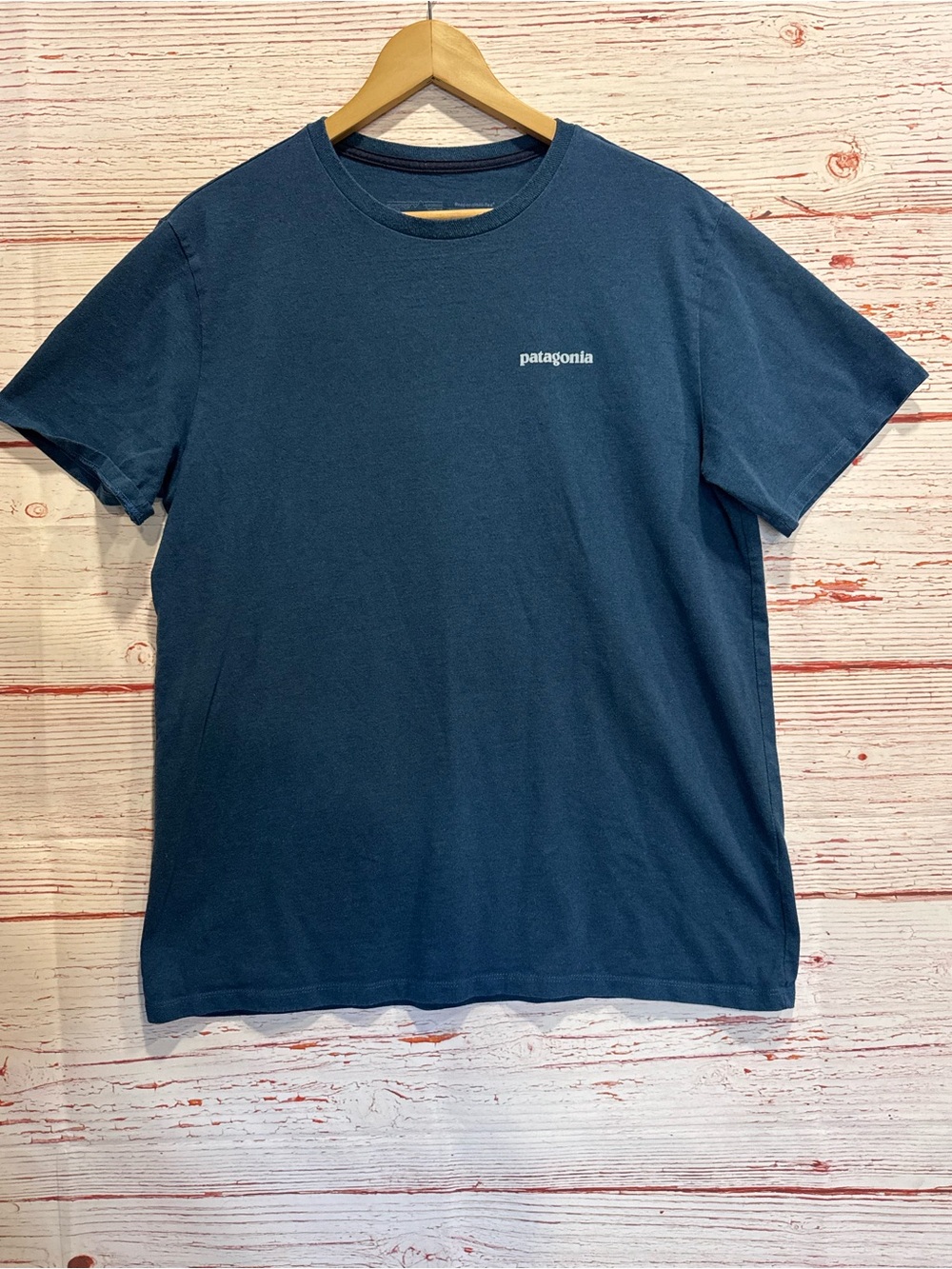 Patagonia Fitz Roy Icon Responsibli-Tee in Lagom Blue Sz M - Picture 2 of 7